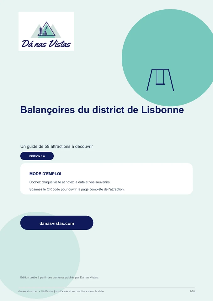 Aperçu de l’organisation du guide des balançoires du district de Lisbonne par commune et proximité — Couverture